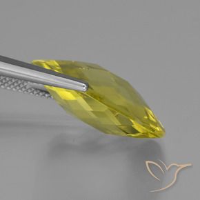 Quartz Jaune ananas naturelle Coussin, 14.69 ct, VVS