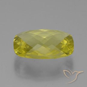 Quartz Jaune clair naturelle Coussin, 14.91 ct, VVS