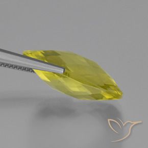 Quartz Jaune clair naturelle Coussin, 14.91 ct, VVS