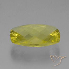 Quartz Jaune citron naturelle Coussin, 14.86 ct, VVS
