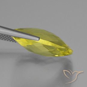 Quartz Jaune citron naturelle Coussin, 14.86 ct, VVS