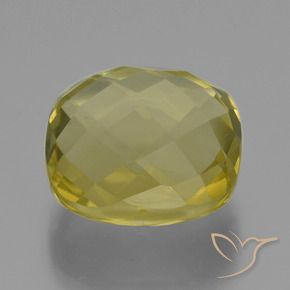 Quartz Jaune clair naturelle Coussin, 28.09 ct, VVS-VS