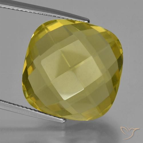 27.10ct Naturel Jaune clair Quartz, Coussin, VVS-VS