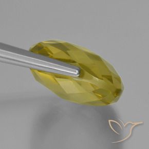 Quartz Jaune clair naturelle Coussin, 27.10 ct, VVS-VS