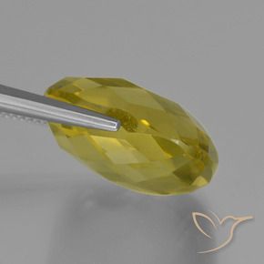 Quartz Jaune ananas naturelle Coussin, 25.83 ct, VVS