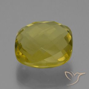 Quartz Jaune clair naturelle Coussin, 28.20 ct, VVS