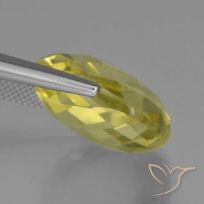 Quartz Jaune ananas naturelle Coussin, 26.65 ct, VVS