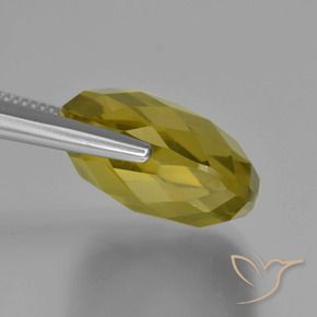 Quartz Jaune clair naturelle Coussin, 25.94 ct, VVS-VS