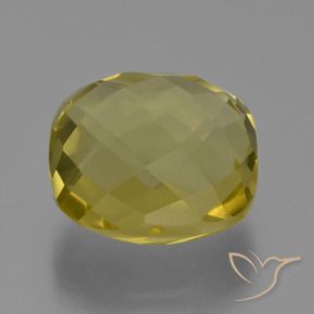 Quartz Jaune clair naturelle Coussin, 27.43 ct, VVS