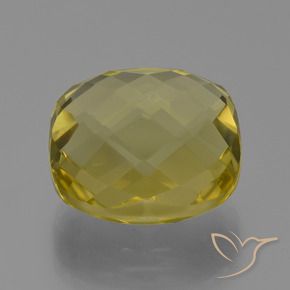 Quartz Jaune ananas naturelle Coussin, 27.07 ct, VVS-VS