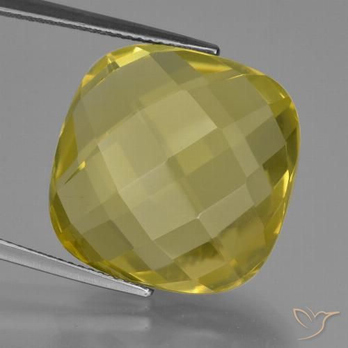 27.14ct Naturel Jaune clair Quartz, Coussin, VVS-VS