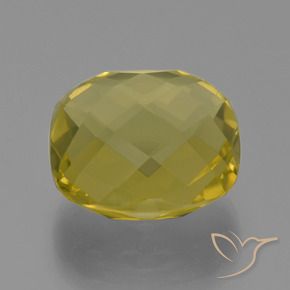 Quartz Jaune clair naturelle Coussin, 27.14 ct, VVS-VS
