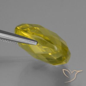 Quartz Jaune moyen-léger naturelle Coussin, 25.93 ct, VVS-VS
