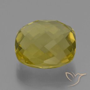Quartz Jaune ananas naturelle Coussin, 25.37 ct, VVS