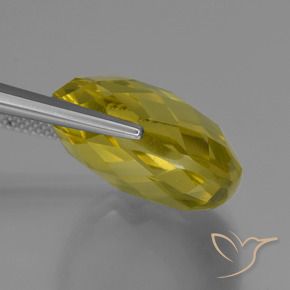 Quartz Jaune ananas naturelle Coussin, 25.37 ct, VVS