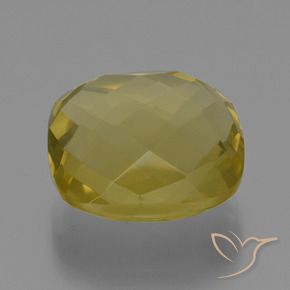 Quartz Jaune ananas naturelle Coussin, 27.26 ct, VVS