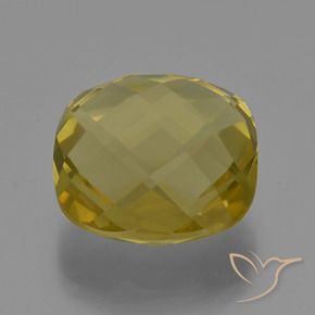 Quartz Jaune clair naturelle Coussin, 25.51 ct, VVS