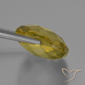 Quartz Jaune clair naturelle Coussin, 25.51 ct, VVS