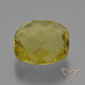 Quartz Jaune clair naturelle Coussin, 26.60 ct, VVS