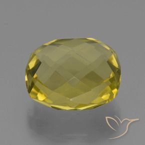 Quartz Jaune ananas naturelle Coussin, 24.91 ct, VVS-VS