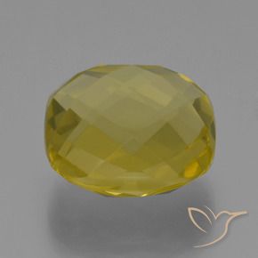 Quartz Jaune moyen-léger naturelle Coussin, 27.80 ct, VVS-VS