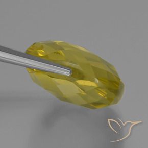 Quartz Jaune moyen-léger naturelle Coussin, 27.80 ct, VVS-VS