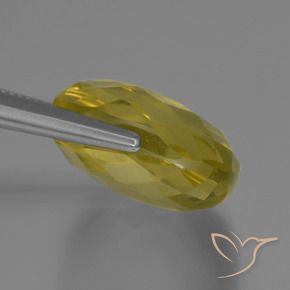 Quartz Jaune clair naturelle Coussin, 28.15 ct, VVS-VS