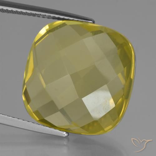 27.04ct Naturel Jaune clair Quartz, Coussin, VVS