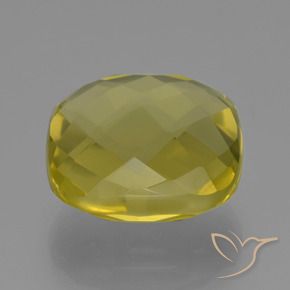 Quartz Jaune clair naturelle Coussin, 27.04 ct, VVS