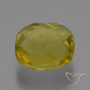 Quartz Jaune ananas naturelle Coussin, 27.40 ct, VVS-VS