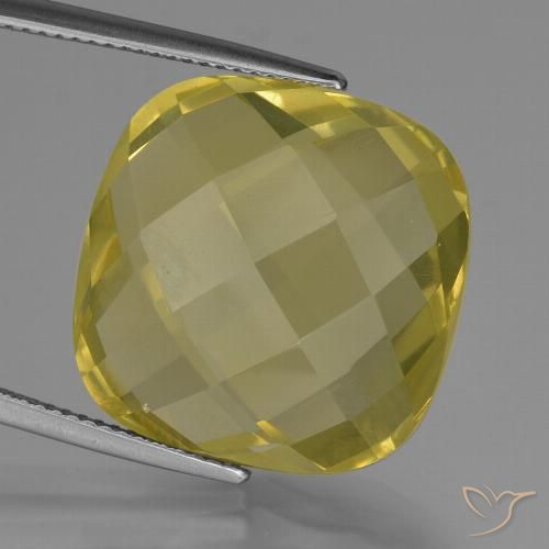 26.79ct Naturel Jaune ananas Quartz, Coussin, VVS-VS