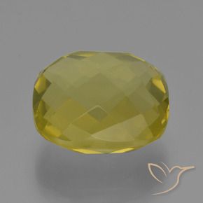 Quartz Jaune ananas naturelle Coussin, 26.79 ct, VVS-VS