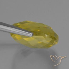 Quartz Jaune ananas naturelle Coussin, 26.79 ct, VVS-VS