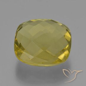 Quartz Jaune ananas naturelle Coussin, 26.16 ct, VVS