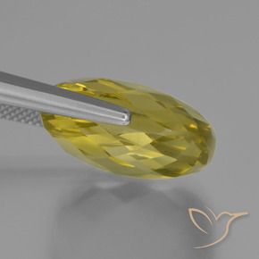 Quartz Jaune ananas naturelle Coussin, 26.16 ct, VVS