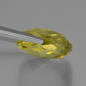 Quartz jaune naturelle coupe coussin, 24,91 ct, VVS-VS