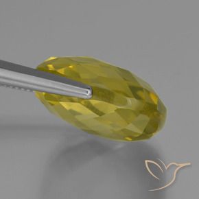 Quartz Jaune clair naturelle Coussin, 27.38 ct, VVS