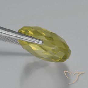 Quartz Jaune clair naturelle Coussin, 27.42 ct, VVS-VS
