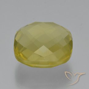 Quartz Jaune clair naturelle Coussin, 27.69 ct, VVS-VS