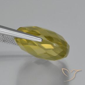 Quartz Jaune ananas naturelle Coussin, 27.36 ct, VVS-VS