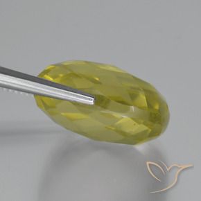 Quartz Jaune ananas naturelle Coussin, 28.86 ct, VVS-VS