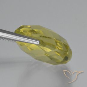 Quartz Jaune ananas naturelle Coussin, 26.82 ct, VVS