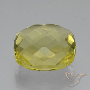 Quartz Jaune ananas naturelle Coussin, 26.45 ct, VVS