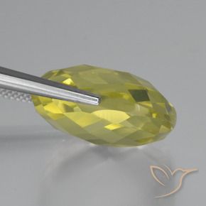Quartz Jaune ananas naturelle Coussin, 26.45 ct, VVS