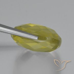 Quartz Jaune clair naturelle Coussin, 27.26 ct, VVS-VS
