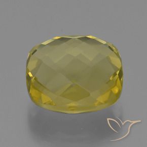Quartz Jaune ananas naturelle Coussin, 25.35 ct, VVS-VS