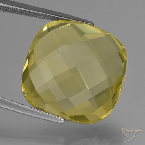 26.81ct Naturel Jaune clair Quartz, Coussin, VVS-VS