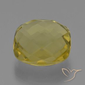 Quartz Jaune clair naturelle Coussin, 26.81 ct, VVS-VS