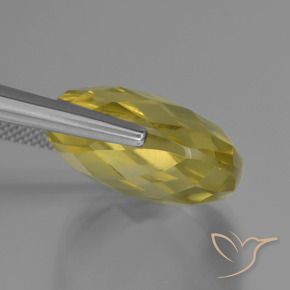 Quartz Jaune clair naturelle Coussin, 26.81 ct, VVS-VS