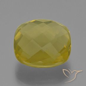 Quartz Jaune ananas naturelle Coussin, 26.50 ct, VS